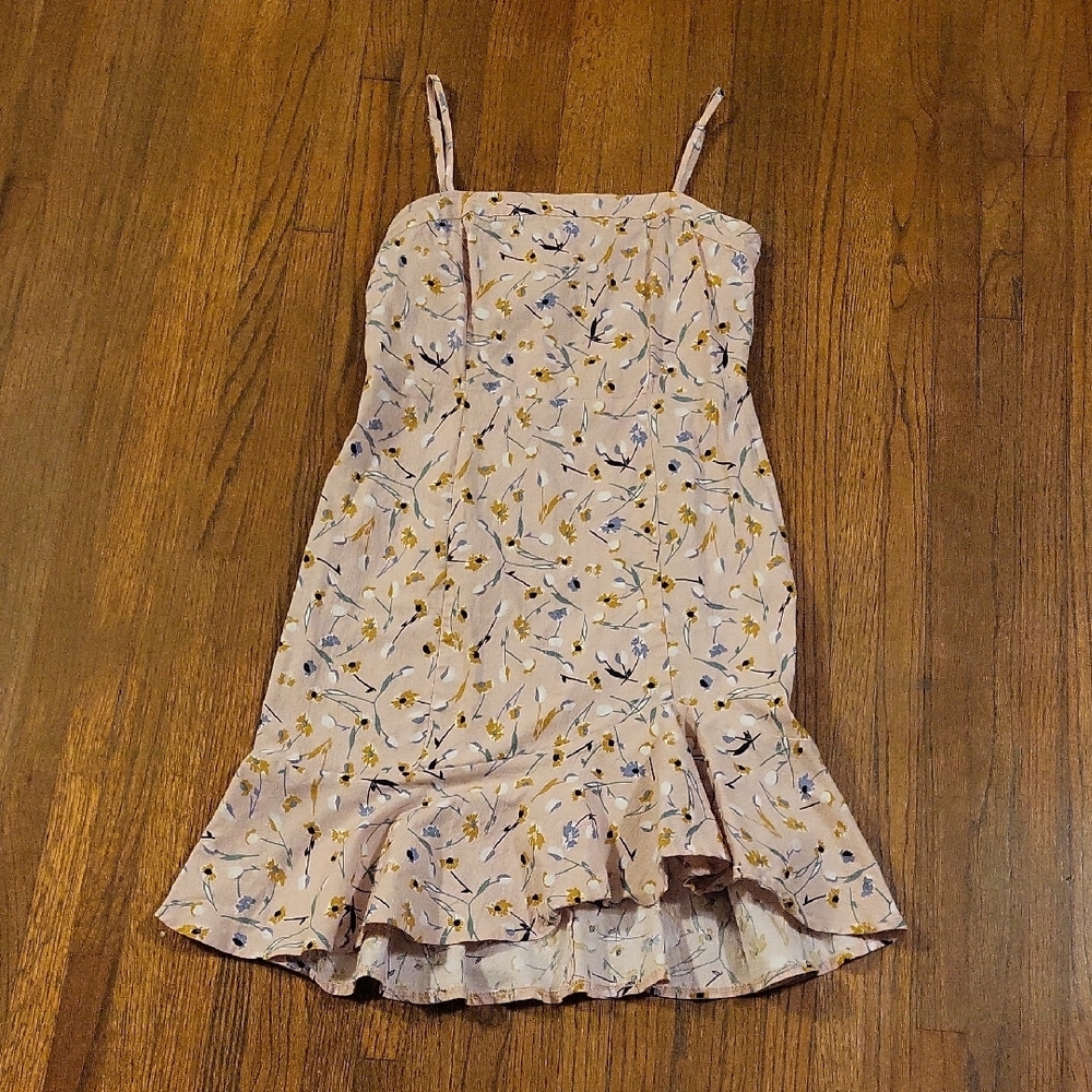 Aqua Pastel Floral Dress